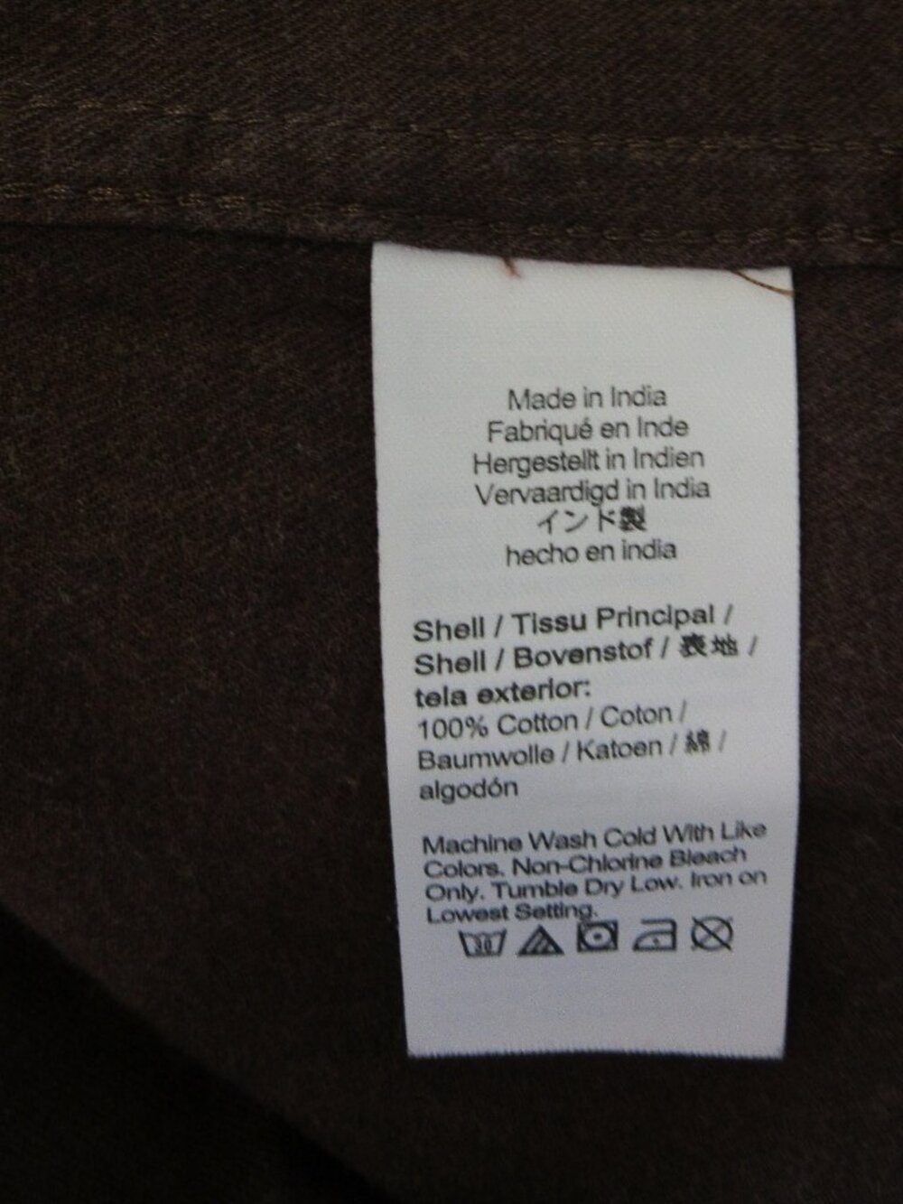 J. Crew Brown M Slim Untucked Button Down Collar Brushed Twill Shirt - Picture 4 of 4